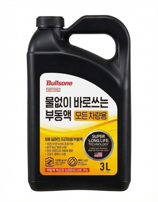 불스원 물없이 바로쓰는 모든차랑용 부동액, 1개, 3L