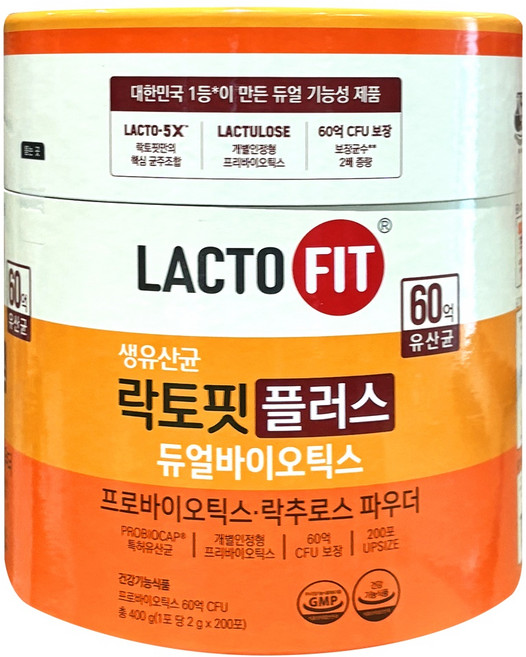 락토핏 플러스 듀얼바이오틱스 200p, 400g, 1개