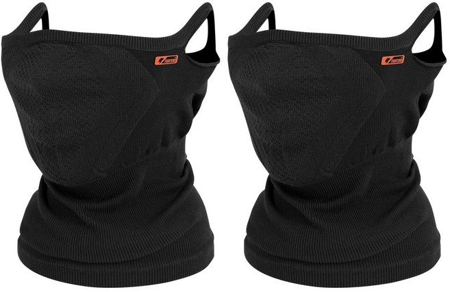 타이트엔드 M6 사계절 마스크 목커버 롱타입, 블랙, 2개