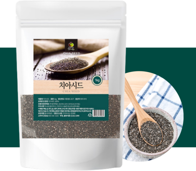 엄마애손 치아씨드 치아시드 1kg, 1세트
