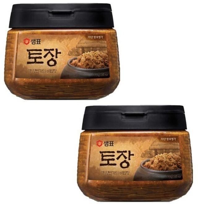 샘표 토장 된장 고추장, 2개, 1.9kg