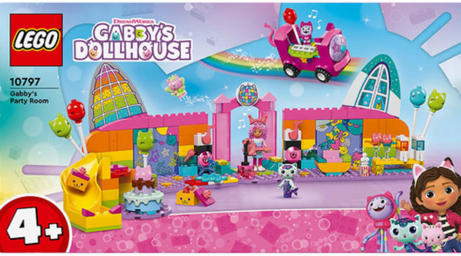 레고 개비의 매직하우스 10797 파티룸, 혼합색상, 1개