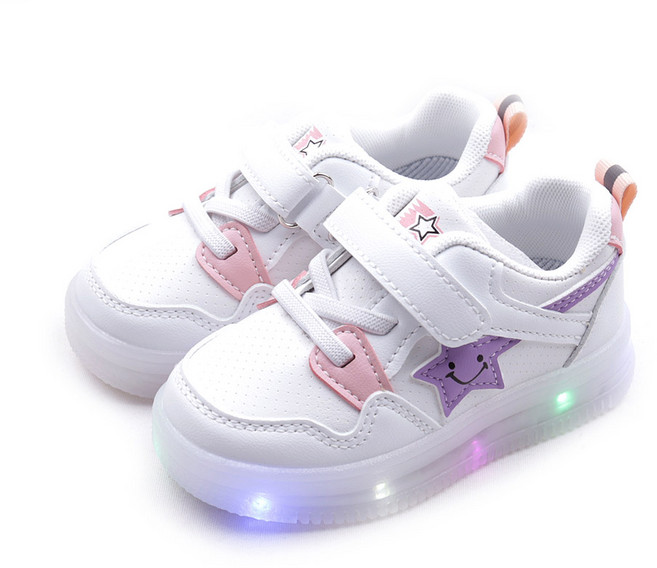 풋풋 스마일스타 LED 운동화 라이팅운동화 발광 운동화 아동운동화 라이트운동화 유아운동화 베이비운동화