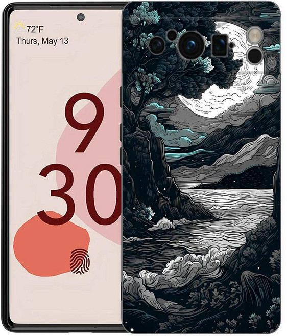 블랙 커버 소프트 쉘 풍경화용 케이스, 1개, 10. A9 / J. For Pixel 6 Pro