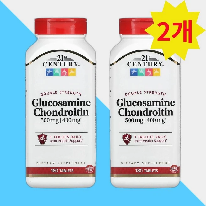 21세기센츄리 글루코사민 콘드로이틴 180정 Glucosamine 2개 - 쿠팡