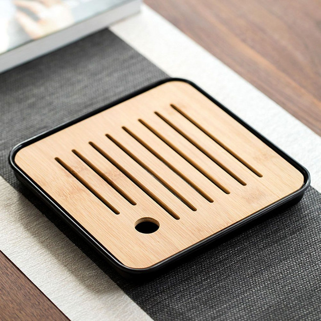 티앤차 정사각 다기트레이 차판 찻상 다도 퇴수기 다도세트 차판 차반 jee+794HP