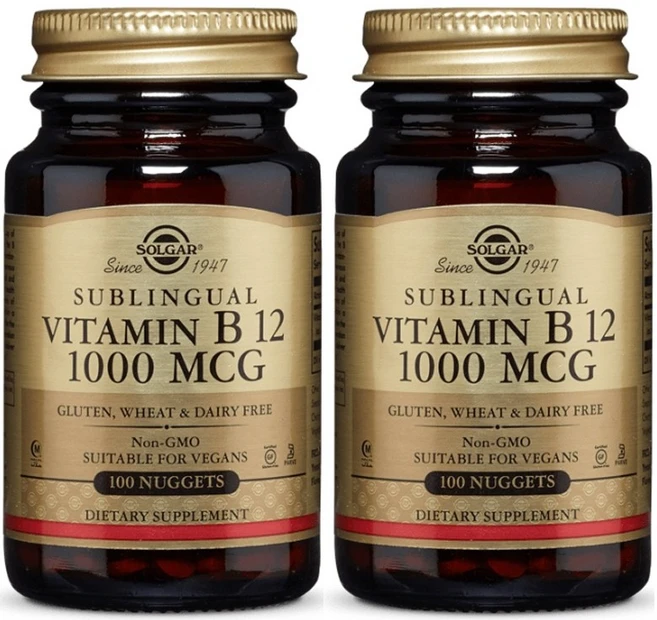 솔가 비타민 B12 1000mcg 너겟, 2개, 100정 - 쿠팡