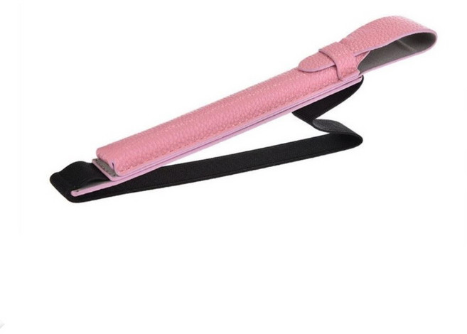 애플펜슬 1세대 스트랩 케이스 파우치 - 핑크 - 아이패드 고정 밴드형 분실방지 수납 홀더, 1개