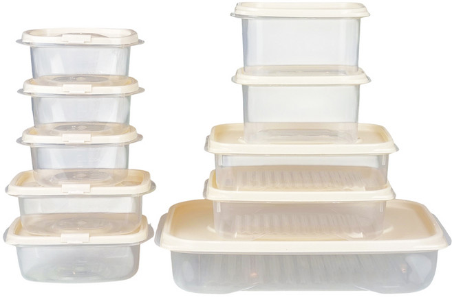 DAMDA 담다톡 프레시 혼합구성 전자레인지 보관용기 냉동밥, 1세트, 프리미엄10p혼합