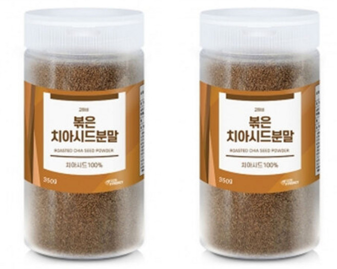 볶은 치아시드 분말 가루 chia 무첨가물 2개, 350g