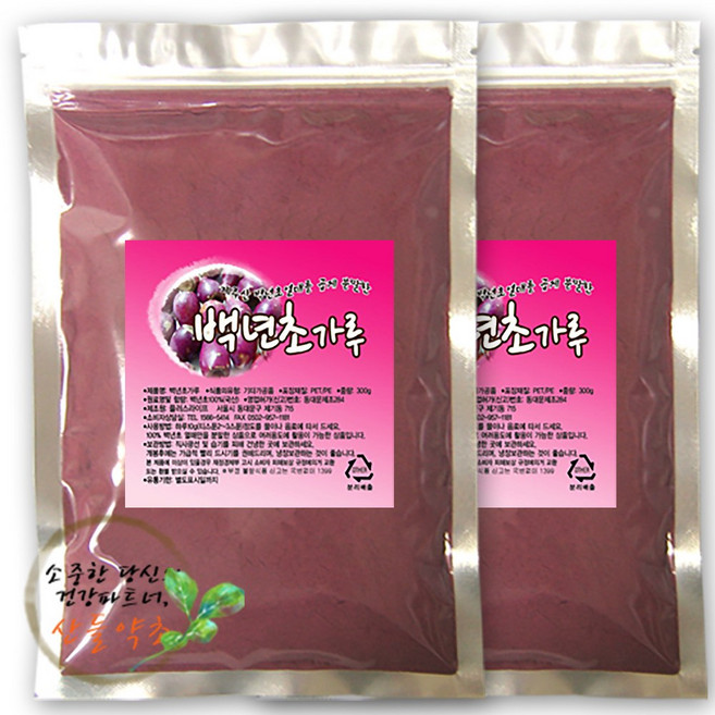 산들약초 제주산 백년초 가루 분말, 2개