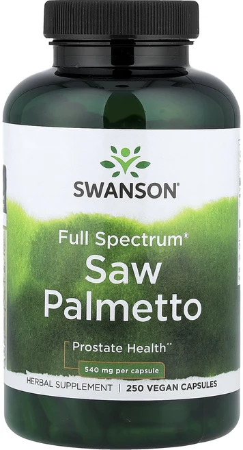 헁복하고 건강하세요 Swanson Full Spectrum® 쏘팔메토 540mg 비건 캡슐 250정 늘 챙기셔야합니다, 1개 - 쿠팡