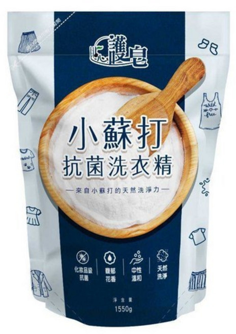 皂福 植萃柑橘 抗菌洗衣精 雙效洗淨/有效抗菌, 1個, 小蘇打【補充包1550g】單筆最多3包