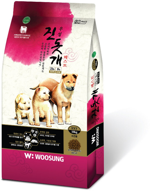 우성사료 진돗개 베스트 애견사료, 1개, 닭, 10kg