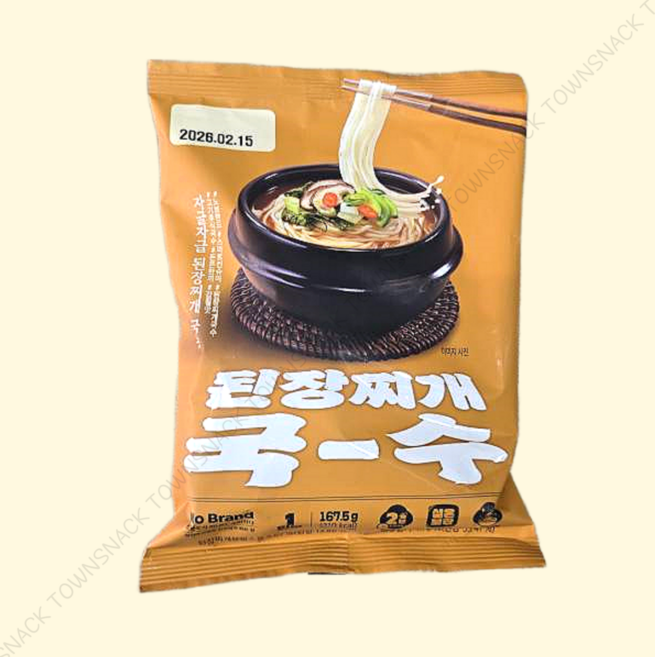 노브랜드 된장찌개 국수 수량 옵션, 7개, 167.5g