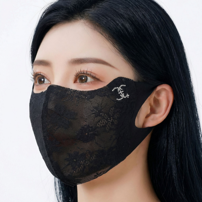 여성 여름 자외선차단 마스크 골프 스포츠 햇빛가리개, 1개, 블랙
