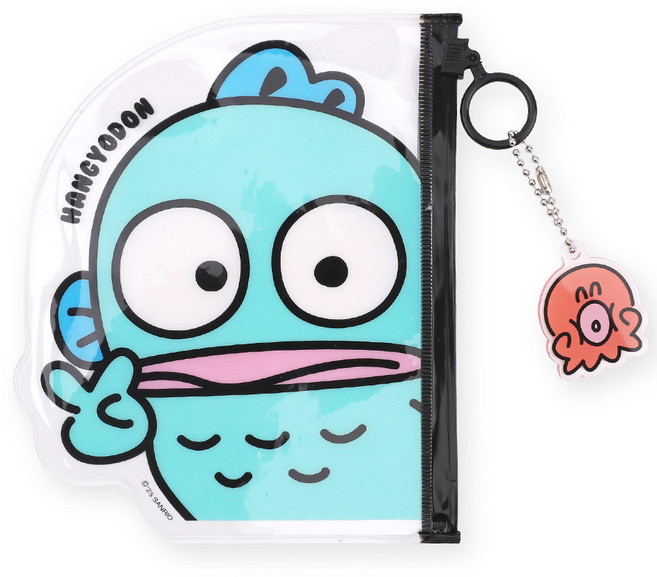 산리오 투명 플랫 파우치-한교동