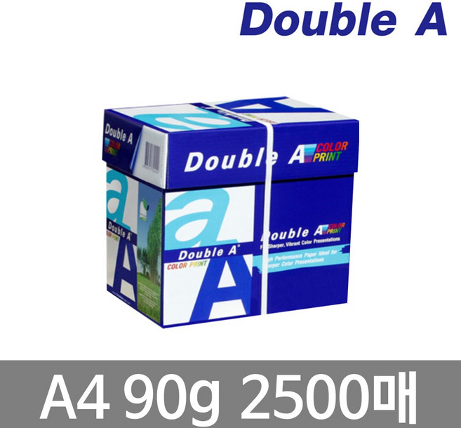 더블AA4 복사용지 A4용지 90g 1박스 2500매 선명하고 꺠끗한 복사용지, 더블AA4 복사용지(A4용지) 90g 2500매 1박스
