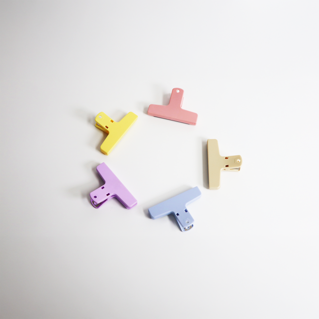 튼튼한 자석 북클립 북집게 공스타그램 드림널스 5개 1set, 5색상