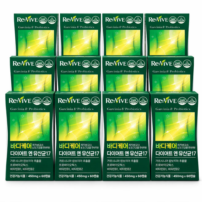 bnr17 유산균 다이어트 식약청인증 비에날씬 정품 증정 (12박스구매시) / 체지방 감소 다이어트유산균 17, 12개, 60회분