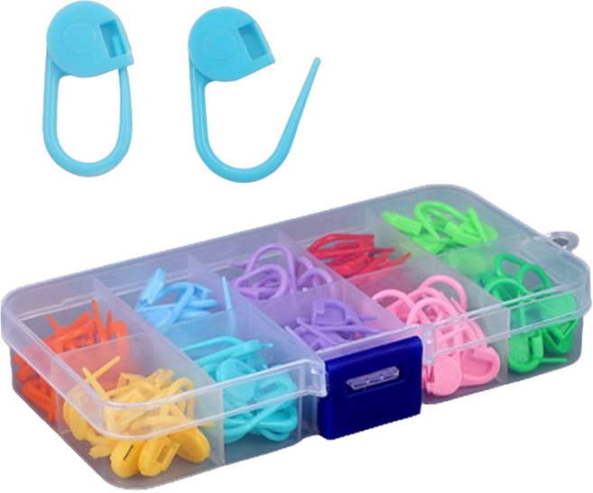 니트블리스 뜨개실 옷핀형 단수표시링, 120개