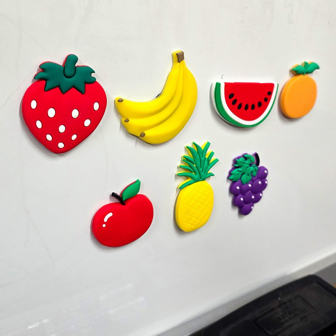 과일 모양 자석 냉장고자석 현관 메모 고정, 수박
