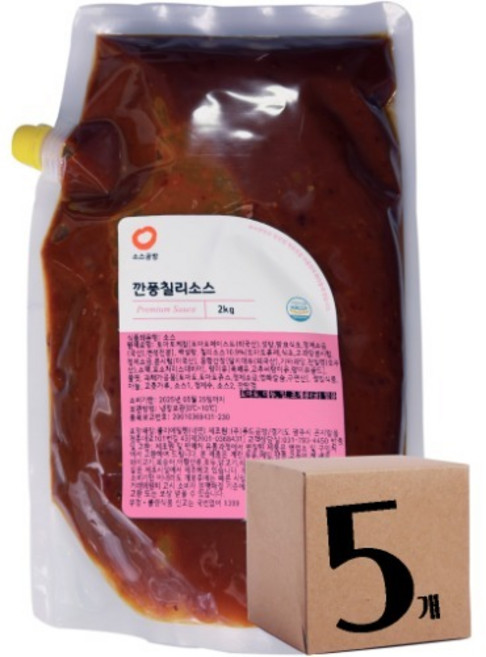 깐풍칠리 소스 (2Kg 5개), 2kg, 5개