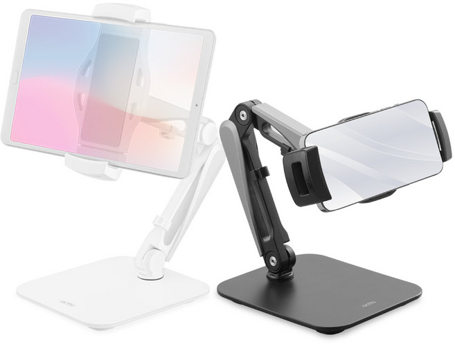 엑토 각도조절 탁상용 태블릿 핸드폰 거치대, MST-52화이트