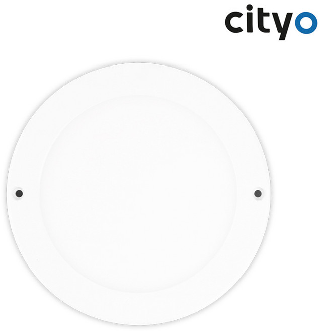 LED 바로 원형 직부등 16W 주광색(하얀빛) 6인치 무타공 평판등 /씨티, 1개