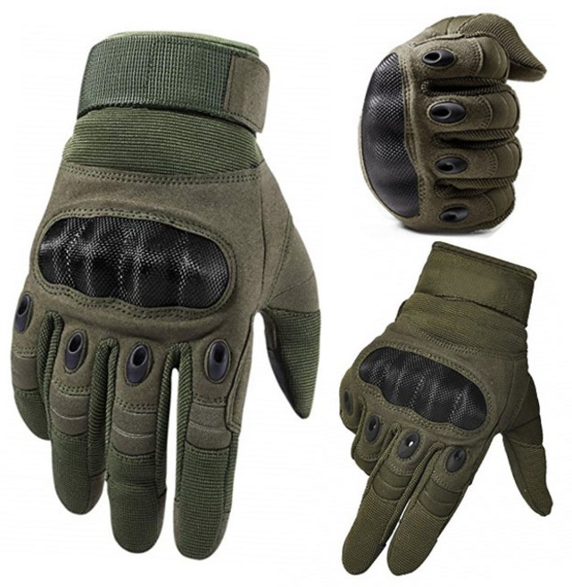 서바이벌 밀리터리 레트로 너클가드 전술 장갑, 카키