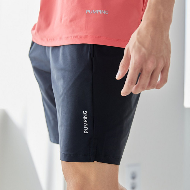 PUMPING 남성 기능성 헬스 등산 반바지 운동복 팬츠 국내생산