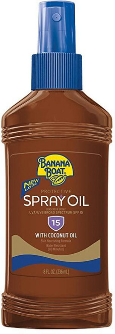 바나나보트 Banana Boat Protective Spray Oil Sunscreen SPF 15 8 oz (Pack of 3) 134907, 바나나보트 Banana Boat Protective S