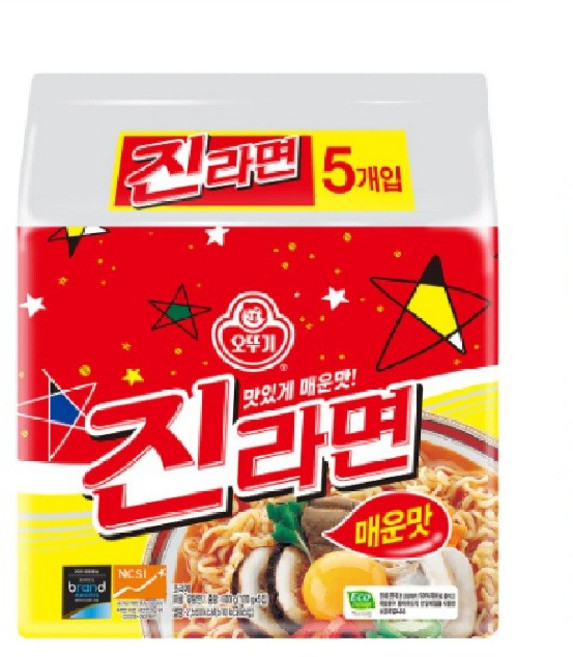 오뚜기진라면 매운맛 120g, 20개