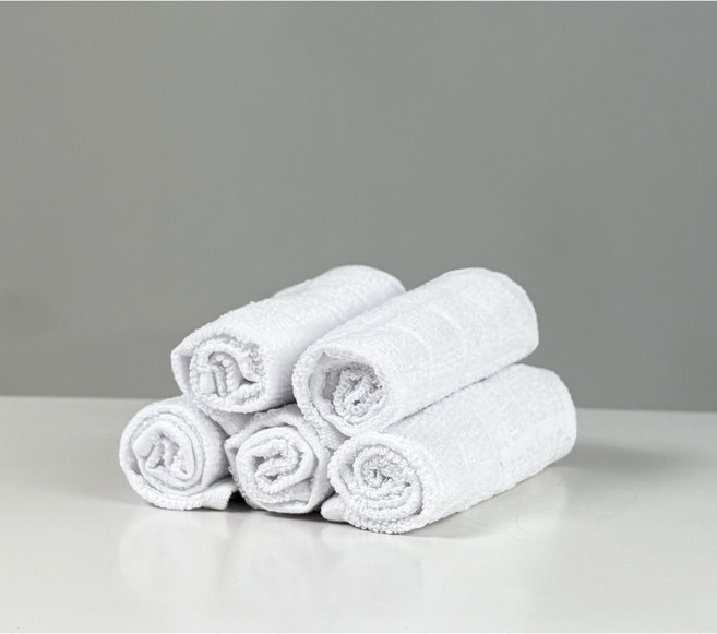 살랑테 업소용 다용도 면 물수건 15g 20g 행주 핸드타올 격자무늬 백색, 50개, 화이트15g