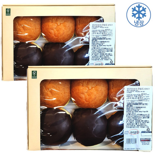 코스트코 베이커리 버라이어티크림 도넛, 12개, 110g