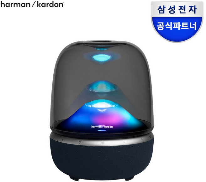 삼성공식파트너 하만카돈 오라스튜디오5 무드등 라이트 무선 블루투스 스피커 AURA STUDIO5, 블랙, 오라스튜디오5 와이파이버전