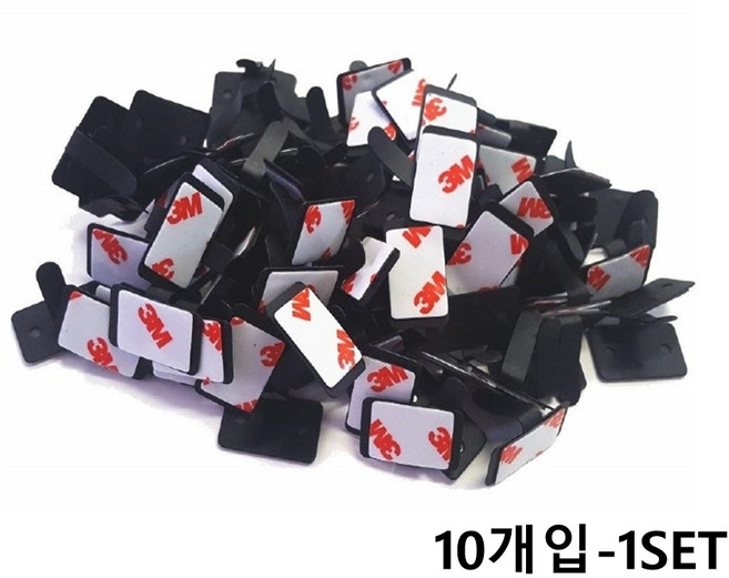 카메이크업 차량용 선정리클립 안테나 배선정리 메탈 블랙 10개입, 10개입(1set)