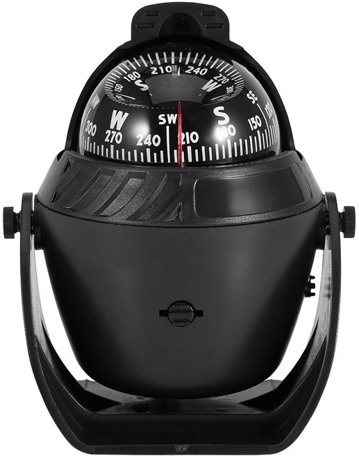 보트설치 해상용 콤파스 나침반 COMPASS 12V 블랙, 단품