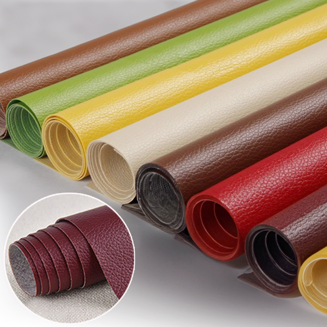 프리미엄 무드 가죽 리폼 스티커 수선 패치 대형 롤, 버건디