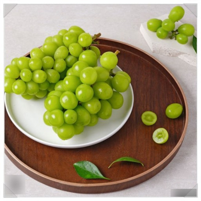 [뽀득뽀득] 샤인머스캣 고당도 씨없는 청포도 선물용 가정용, 1박스, 1.5kg