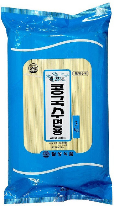 달성 결고운 치자 콩국수 3kg 콩국수면용 1개