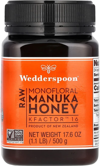 웨더스푼 무가공 모노플로랄 마누카 꿀 KFactor 16 500g, 498g, 3개 - 쿠팡