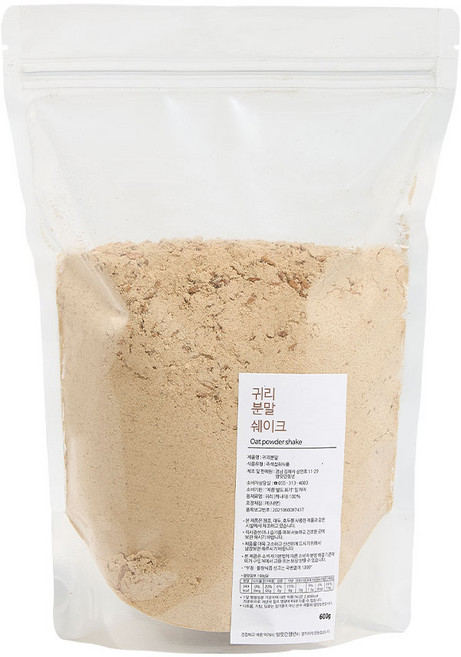 귀리 우유 쉐이크 대용량 1kg, 600g, 1개