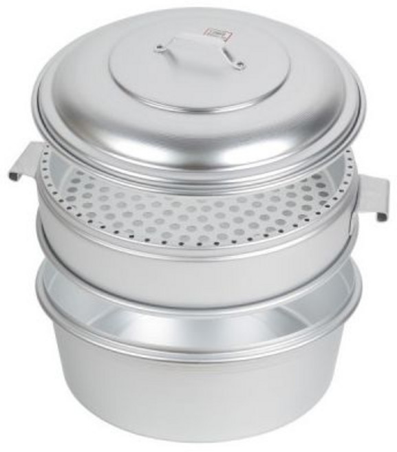 양은 만두찜기 (소1세트) 뚜껑1 물솥1 채반1, 양은 만두찜기 (소-1세트) 뚜껑1 물솥1 채반1