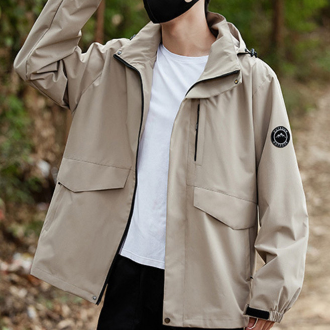 데일로엔 남녀공용 등산 바람막이 방수 후드 점퍼 아웃도어 자켓