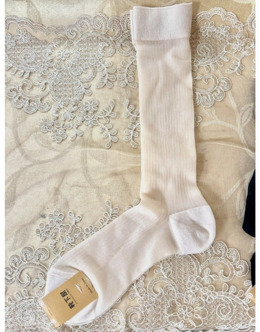 靴下屋 透膚條紋長襪 日系襪 絲襪