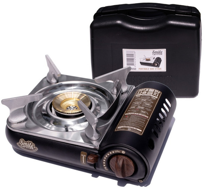 캡스톤 미니 휴대용 캠핑버너 스마일 550 / 샌드블랙, 1개
