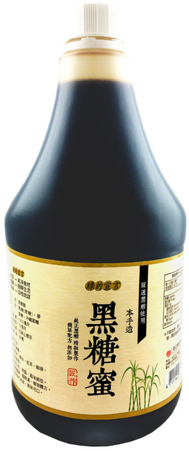 達正食品 綠的宣言 黑糖蜜 1800ml 大容量，古法熬製，適用飲品甜點，風味提升, 1個