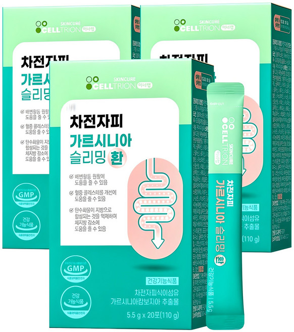 이너랩 차전자피 가르시니아 슬리밍 환, 110g, 3개