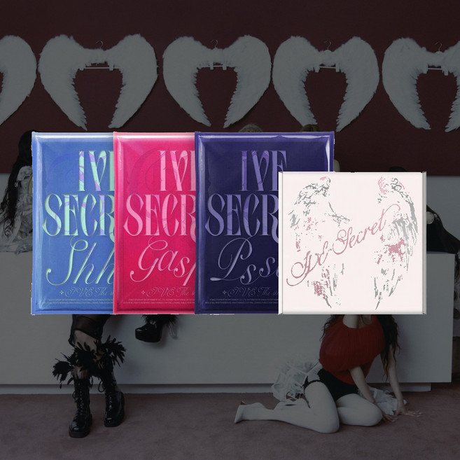 홀로그램 슬리브 증정 (스타포카마켓) 아이브 IVE 미니4집 앨범 시크릿 SECRET, Shh! ver.(블루)